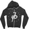 jake paul silver Zipper Hoodie