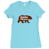 Mama love bear Ladies Fitted T-Shirt