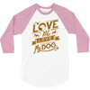 me love my dog 3/4 Sleeve Shirt