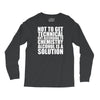 alcohol is a solution funny t shirt geek science alcohol shirt party b Long Sleeve Shirts