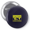 caution zombies crossing t shirt x large funny walking brains awesome Pin-back button