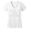 keep it nonfiction Women's V-Neck T-Shirt