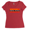 sometimes i drink water, ideal gift, birthday present Women's Triblend Scoop T-shirt