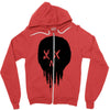 trickle skull Zipper Hoodie