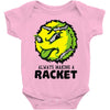 tennis ball racket Baby Onesie
