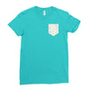 Free Birds Pocket Ladies Fitted T-Shirt