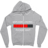 sarcasm loading Zipper Hoodie