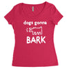 the janoskians dogs gonna bark Women's Triblend Scoop T-shirt