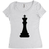Chess King and Pawn Women's Triblend Scoop T-shirt