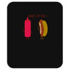 what up dog ketchup hot dog Mousepad