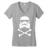 stormtrooper skull Women's V-Neck T-Shirt