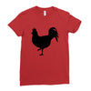 Chicken and Little Chick Ladies Fitted T-Shirt