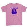 it goes down as the dm Youth Tee