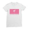 Too Pure To Be Pink Ladies Fitted T-Shirt