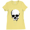 space skull Ladies Fitted T-Shirt