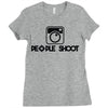 people shoot Ladies Fitted T-Shirt