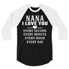 I Love You Nana 3/4 Sleeve Shirt