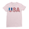 usa Ladies Fitted T-Shirt
