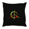 peace simbol Throw Pillow