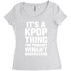 it's a kpop thing you probably wouln't understand Women's Triblend Scoop T-shirt