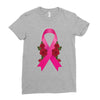breast cancer pink ribbon Ladies Fitted T-Shirt