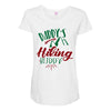 Daddy Hiking Buddy Mountains Maternity Scoop Neck T-shirt