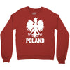 poland polska polish football flag new Crewneck Sweatshirt