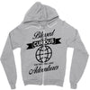 blessed are the curious for they shall have adventures Zipper Hoodie