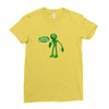 green man dance says hello 2018 Ladies Fitted T-Shirt