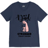 My Dad is Stronger Than Yours V-Neck Tee
