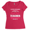 i never dreamed i would be a super cool teacher. but here i am killing Women's Triblend Scoop T-shirt