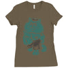 hul kat Ladies Fitted T-Shirt