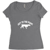 get to the point Women's Triblend Scoop T-shirt