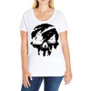 sea of theives skull Black Logo Ladies Curvy T-Shirt