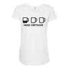 need caffeine Maternity Scoop Neck T-shirt