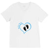 Custom baby boy name maternity design V-Neck Tee