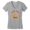 This Girl Loves Poodle Women's V-Neck T-Shirt