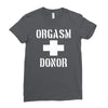 orgasm donor funny Ladies Fitted T-Shirt