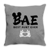 Bae Best Auntie Ever Throw Pillow