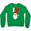 i love santa noel Crewneck Sweatshirt