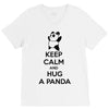 keep calm and hug a panda V-Neck Tee