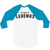Life Begins at Forty 1978 the Birth of Legends 3/4 Sleeve Shirt