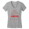 always use protection Women's V-Neck T-Shirt