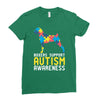 boxers support autism awareness Ladies Fitted T-Shirt