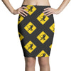 ninja crossing sign Pencil Skirts