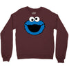 Cookie Monster Face Crewneck Sweatshirt