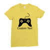 custom text Ladies Fitted T-Shirt