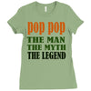 pop pop the man the myth the legend Ladies Fitted T-Shirt