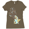shark attack Ladies Fitted T-Shirt