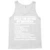 rules for dating my daughter Tank Top